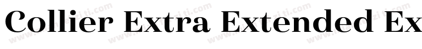 Collier Extra Extended ExtraBold字体转换